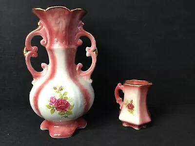Buy Staffordshire IronstoneVase And Jug Antique T4101 • 10£