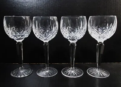 Buy Old Irish WATERFORD Crystal LISMORE 4 Hock Wine Goblets - 7.5  • 192.14£
