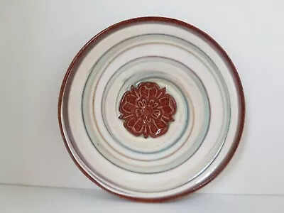 Buy WOLD POTTERY SMALL DISH YORKSHIRE ROSE, HAROME YORKSHIRE 1980-90's • 8£