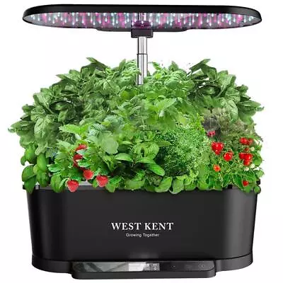 Buy West Kent 15 Pod Indoor Smart Garden Hydroponic Growing System - Black • 144.99£