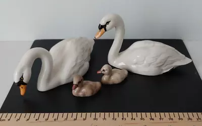 Buy Beswick Swan Family - Adult Pair #1684 & 1685 With Two Cygnets • 50£