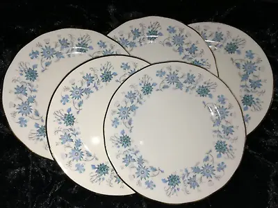 Buy 🍽️ Floral Blue 16 Cm 1950s Colclough Braganza Bone China 6 1/4  Tea Plate 🍽️ • 7.35£