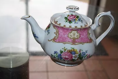 Buy Vintage Royal Albert 3/4 Pt Lady Carlyle Tea Pot • 26£