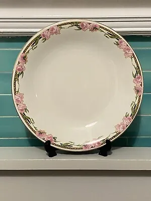Buy Vintage Rare Alfred Meakin Normand Pink Roses Lunch Plate C 1907  + 25,3 Cm Mint • 16.99£