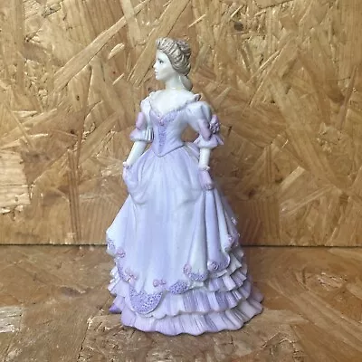 Buy Coalport Small Porcelain Lady Figurine Beau Monde Laura 14cm Purple Lilac • 3.50£