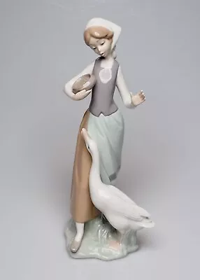 Buy A Stunning Lladro - Girl With Duck Porcelain Figurine • 60£