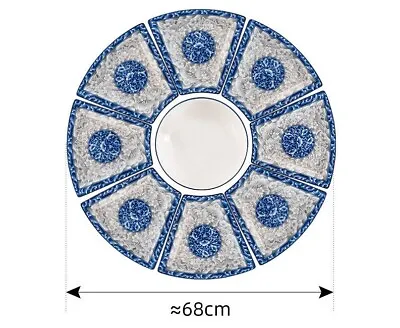 Buy 8+1 Pc Chinese New Year Dinning Set Crockery Tableware Plates Bowl For Family • 86.88£