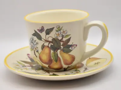 Buy Vintage Prinknash Pottery Abbeyfruits Cup And Saucer • 10.95£