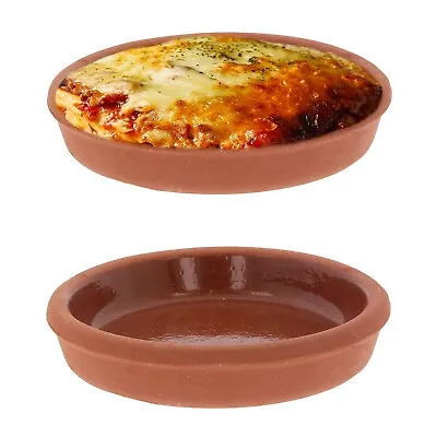 Buy Set Of 2 Tapas Dishes Plates Clay Terracotta Spanish Starter Serving Bowls 15cm • 8.99£