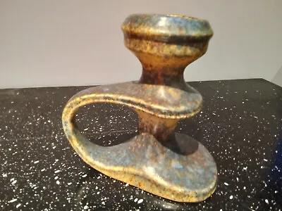 Buy Large Studio Art Pottery Candle Holder. Mid Century Ceramic. Bastian Quimper • 20£