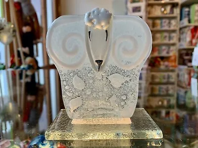 Buy Fused Glass Ornament Lamb White - Nobilé Glassware - 236-N10 • 24.99£