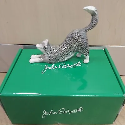 Buy John Beswick Long Haired Cat Stretching • 19.99£