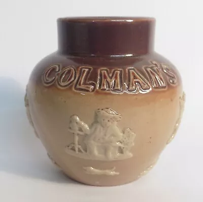 Buy Antique Doulton Lambeth Stoneware  Colman's Mustard  Pot • 7.99£