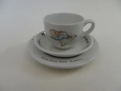 Buy Wedgwood Peter Rabbit Miniature  Cup, Saucer, Plate Trio. • 19.99£