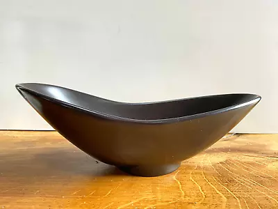 Buy Beswick Modernist Ceramic Satin Black Tapered Decorative Bowl Art Deco • 28£
