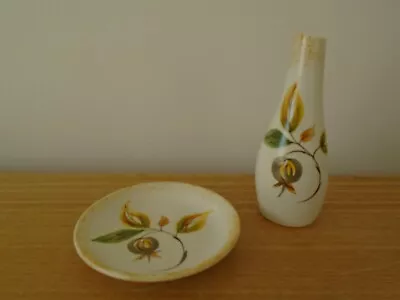 Buy Vintage E Radford Small Hand Painted Bud Vase And Matching Pin Tray • 4£
