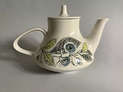 Buy Vintage Poole Pottery 1 1/2 Pint Teapot Leaf Design (Dolphin Stamp) 1960’s • 29.95£