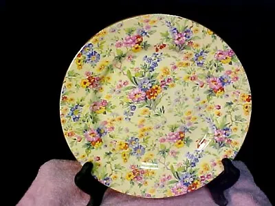 Buy Vintage Royal Winton Grimwades Floral Feast 8  Round Salad Plate Gold Trim  • 32.96£