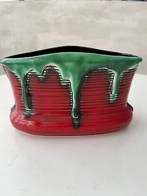 Buy Sylvac Large Planter Jardiniere Rare Red No5142 Pottery Made In England • 5.50£