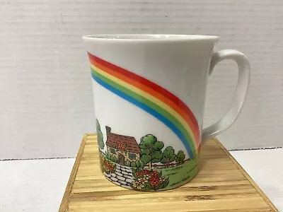Buy Vintage Rainbow Tea Cup Enesco Ceramic 1978 Wht VTG • 6.72£