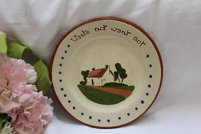 Buy Dartmouth Pottery Motto Ware Tea Plate Waste Not Want Not 17cm 8920d • 4.99£
