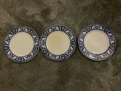 Buy Antique Adderleys Balmoral 3 Blue & White Side Plates • 17.50£