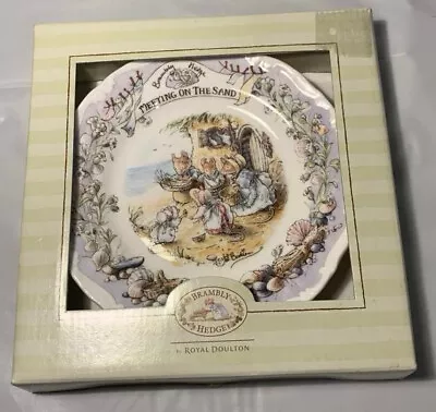 Buy Rare Brambly Hedge By Royal Doulton MEETING ON THE SAND Plate 16cm Sea Story • 49.99£