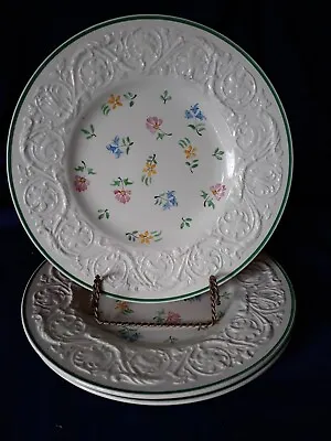 Buy Wedgwood,  Patrician Style With FLORAL CENTER.  3  Salad Plates • 20.18£