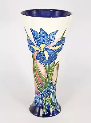 Buy Old Tupton Ware Slim/Flared/Trumpet Shaped Iris Vase, Tube Lined Design, TUP1298 • 19.99£