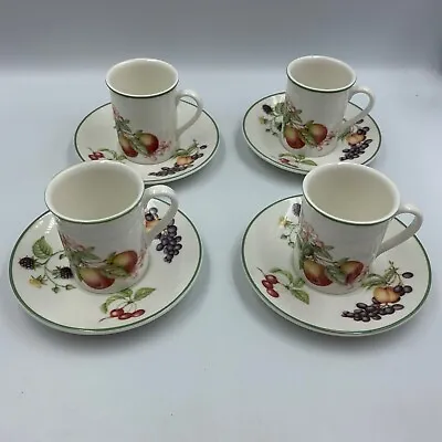 Buy M&S St Michael Ashberry Set Of 4 China Coffee Cups & Saucers -  Marks & Spencer • 24£