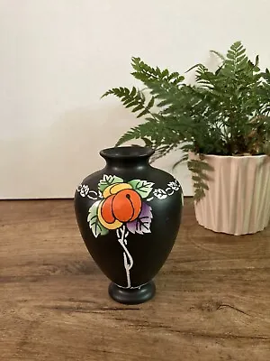 Buy Art Deco Black 3 Damsons Shelley 8635 Vase Miniature Vase Vintage Gift Christmas • 25£