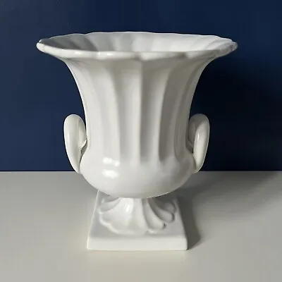 Buy White Twin Handled Urn Mantel Vase Jardiniere Pot Beswick Pottery 1630 Vintage • 24.99£