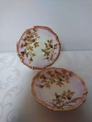 Buy A Fine Pair Of Porcelain Saucers, Hammersley C1889 • 6£
