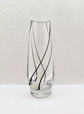 Buy Vintage Bud Vase Clear And Coloured Swirls Glass Caithness Scottish Glassware 6  • 12.99£
