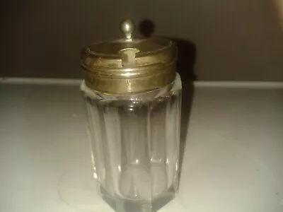 Buy Vintage Glass Mustard Pot. EPNS Lid. (A35) • 2.99£