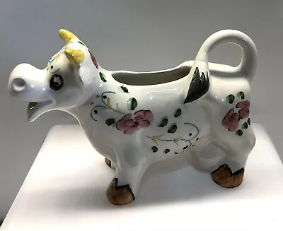 Buy Cow Creamer With Floral Decoration • 15£