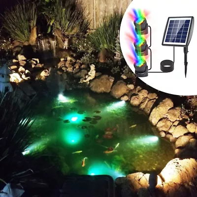 Buy Solar RGB Changing LED Light Submersible Lamp Underwater Garden Pool Pond Lights • 23.99£