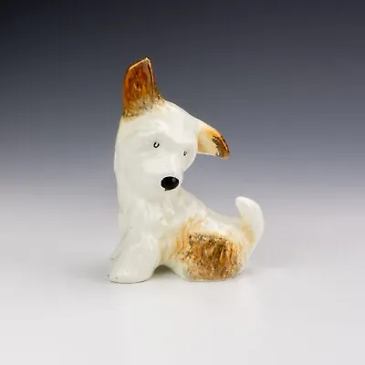 Buy Vintage SylvaC Pottery - Hand Painted 73 Terrier Dog Figure - Art Deco • 9.99£