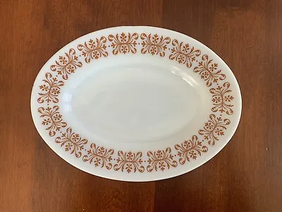 Buy Pyrex Corning Vintage Tableware  Copper Filigree Oval Dinner/Serving Plate • 9.64£