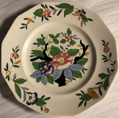 Buy Booths Silicon China Made In England Woodstock Floral Dinner Plate Antique 9 1/2 • 38.61£