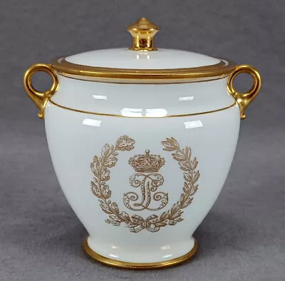Buy Sevres Louis Phillipe Service Des Bals Gold Monogram Sugar Bowl Circa 1845 • 796.41£