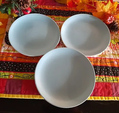 Buy 3 Vtg Two Toned Blue And Grey Tea Plates By Poole • 2.50£