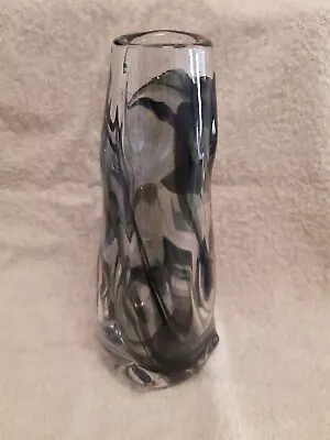 Buy Whitefriars Knobbly Range Glass Vase Streaky Green • 50£