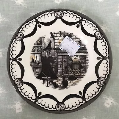 Buy New Royal Stafford England Halloween Witch, Cat, Fireplace Side Plate 21 Cm • 14.99£