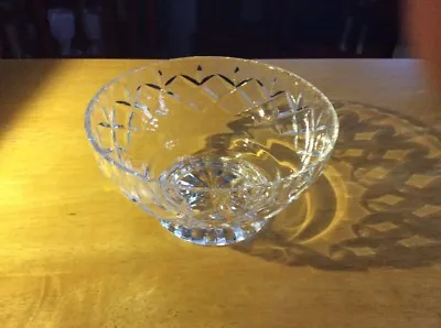 Buy Vintage Good Quality Cut Glass Crystal Pedestal Bowl • 9.95£