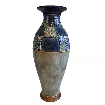 Buy Royal Doulton Stoneware Art Nouveau Vase Height 25cm • 60£