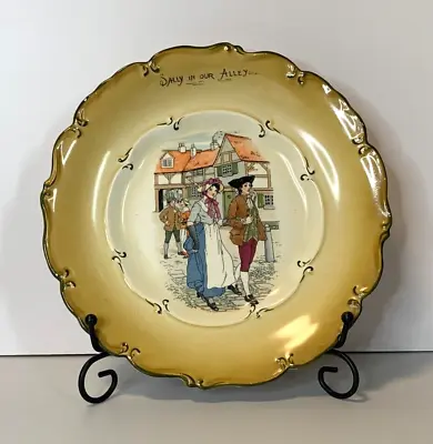 Buy Antique Plate Burleigh Ware English Pottery SALLY IN OUR ALLEY 1906-1912 9  Rare • 24£