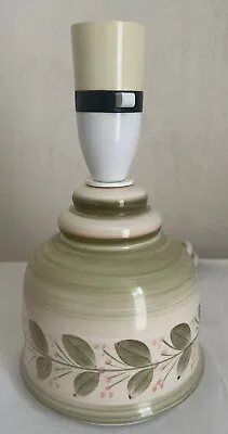 Buy Vintage Jersey Pottery Mid Century Small Ceramic Lamp Base Stylised Leaf Pattern • 19.99£