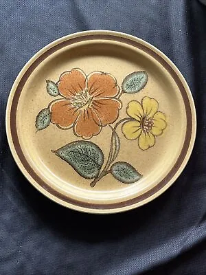 Buy Vintage 70s Antigua Erin Stone 7.5  Side Plate Floral Pattern - Arklow Ireland • 2£