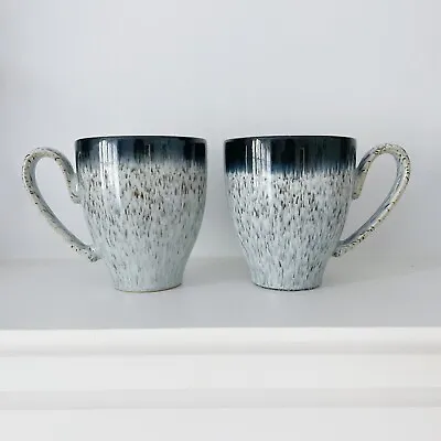 Buy 2 X Denby Halo Mugs With Curved Sides, Speckle Glazed Stoneware • 20£